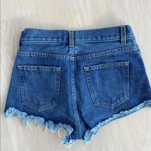 John Galt dark wash shorts